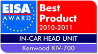 EISA AWARD Best Product IN-CAR HEAD UNIT KENWOOD KIV-700